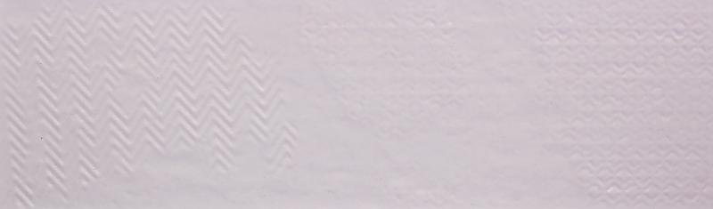 Глазурованный керамогранит Belani Матео 7.5x25 см 0.79 м² цвет белый текстурированный
