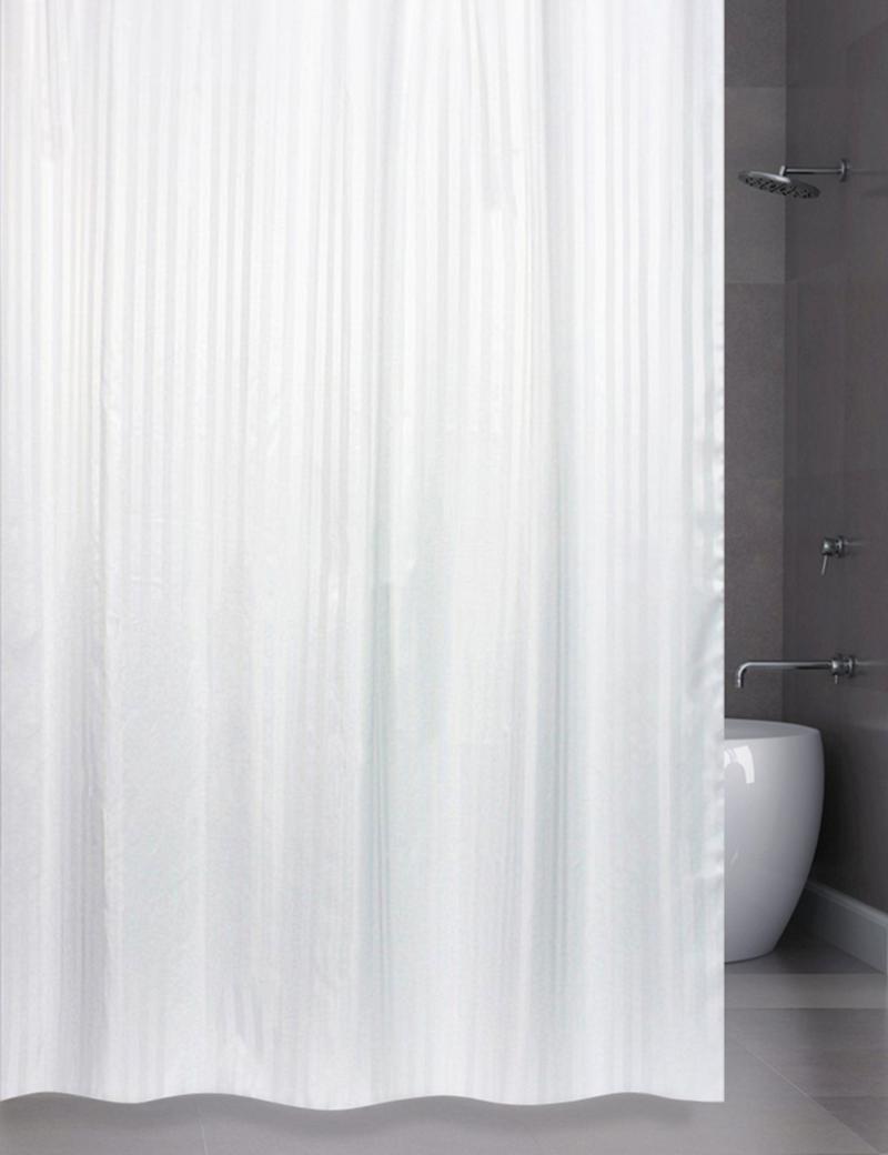 Штора для ванной Bath Plus 240x200 см полиэстер цвет белый