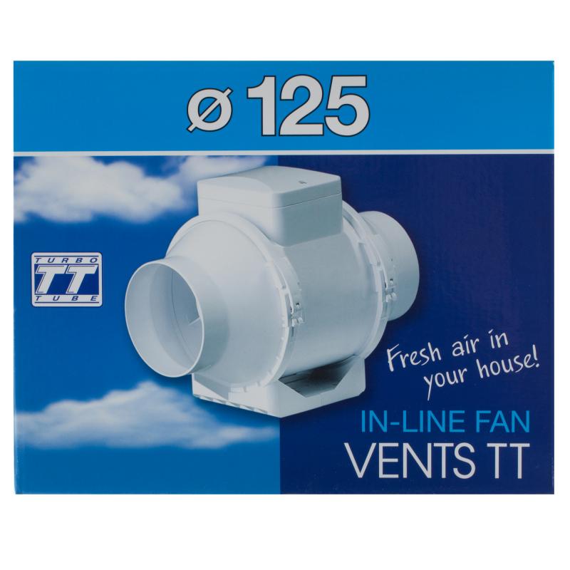 Вентилятор канальный центробежный Вентс D125 мм 37 дБ 280 м³/ч цвет белый
