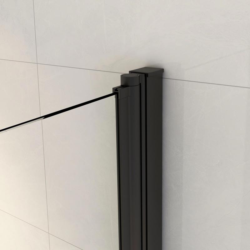 Ширма на ванну Sensea Remix поворотная 140 см цвет чёрный
