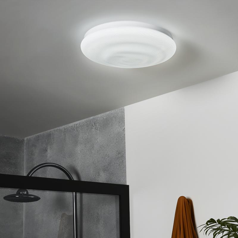 Светильник настенно-потолочный светодиодный влагозащищенный Inspire Flow с пультом управления, 7 м², цвет белый