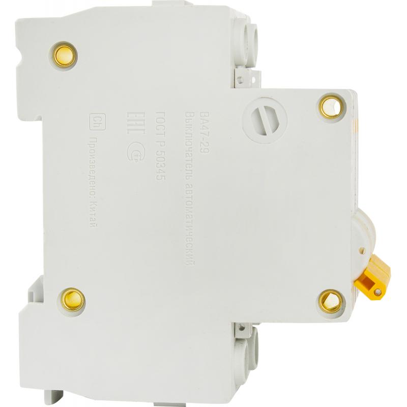 Автоматический выключатель IEK Home ВА47-29 1P N C50 А 4.5 кА