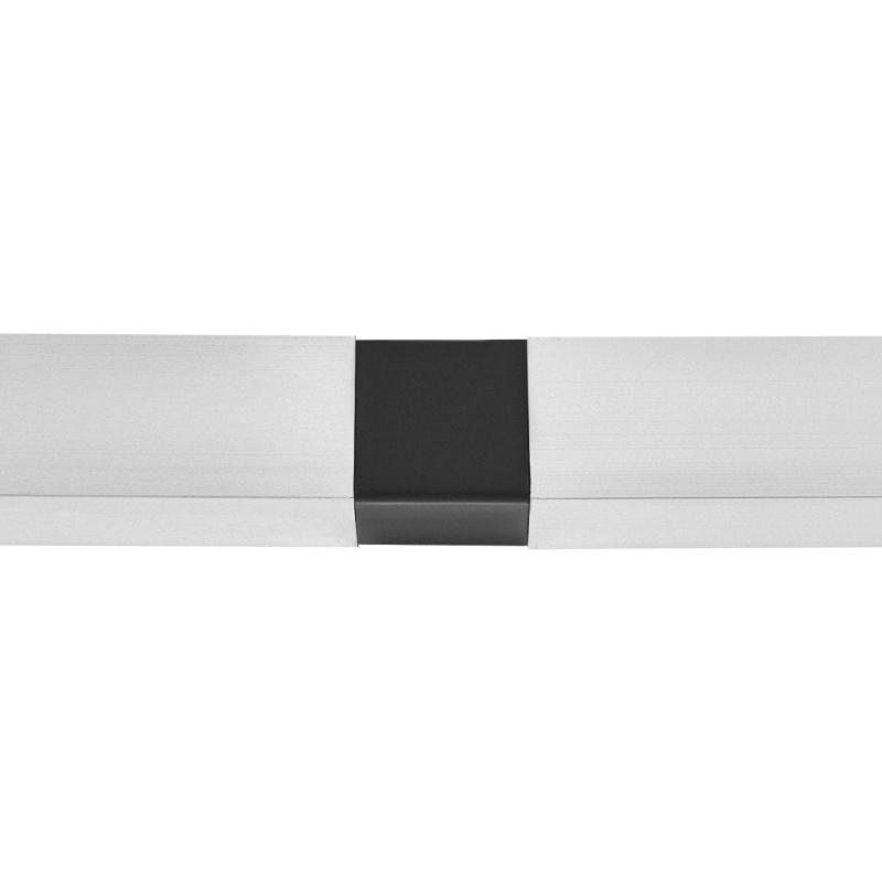 Соединитель пластиковый для трубы 30x30 мм 2-палый ПВХ цвет черный
