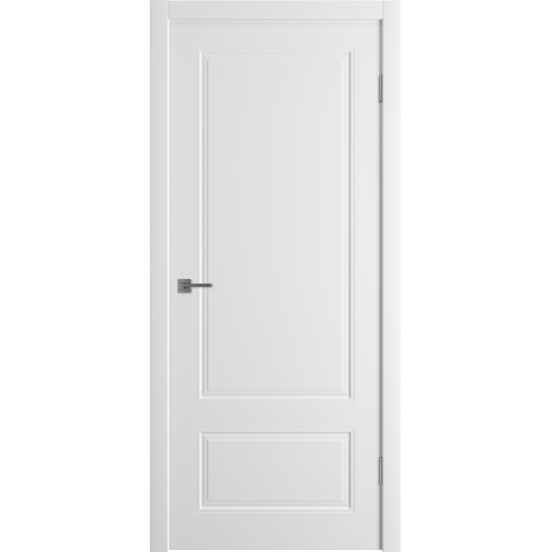 Дверь межкомнатная глухая Эрика 70х200 см эмаль цвет белый
