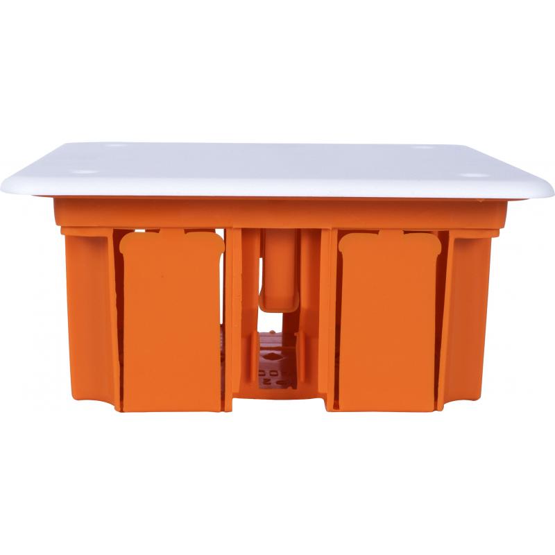 Распределительная коробка скрытая TDM 92х92х40 мм 10 вводов IP20 цвет оранжевый