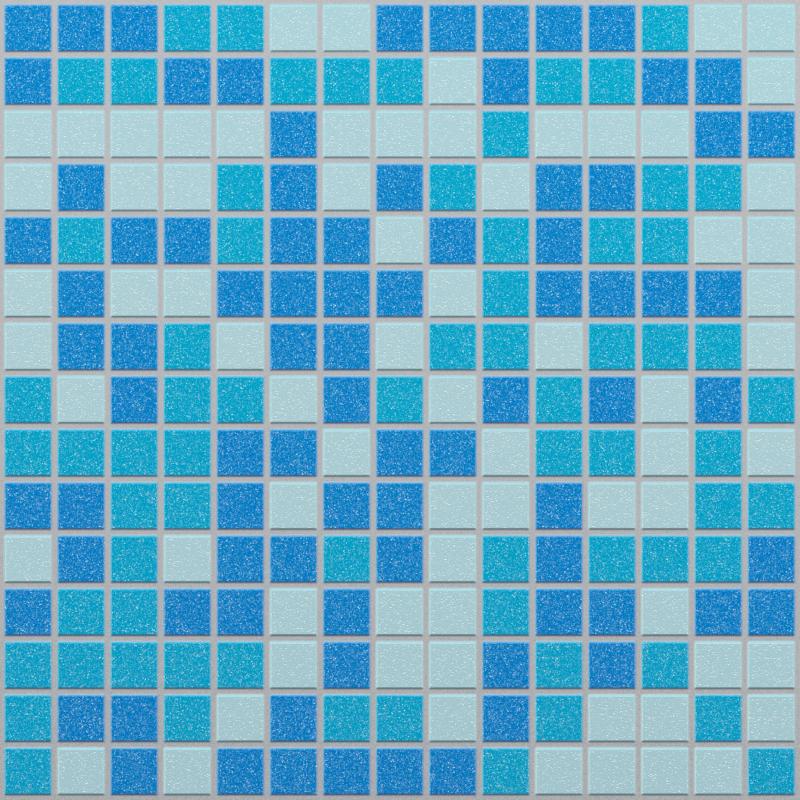 Мозаика стеклянная Artens 32.7х32.7 см цвет голубой