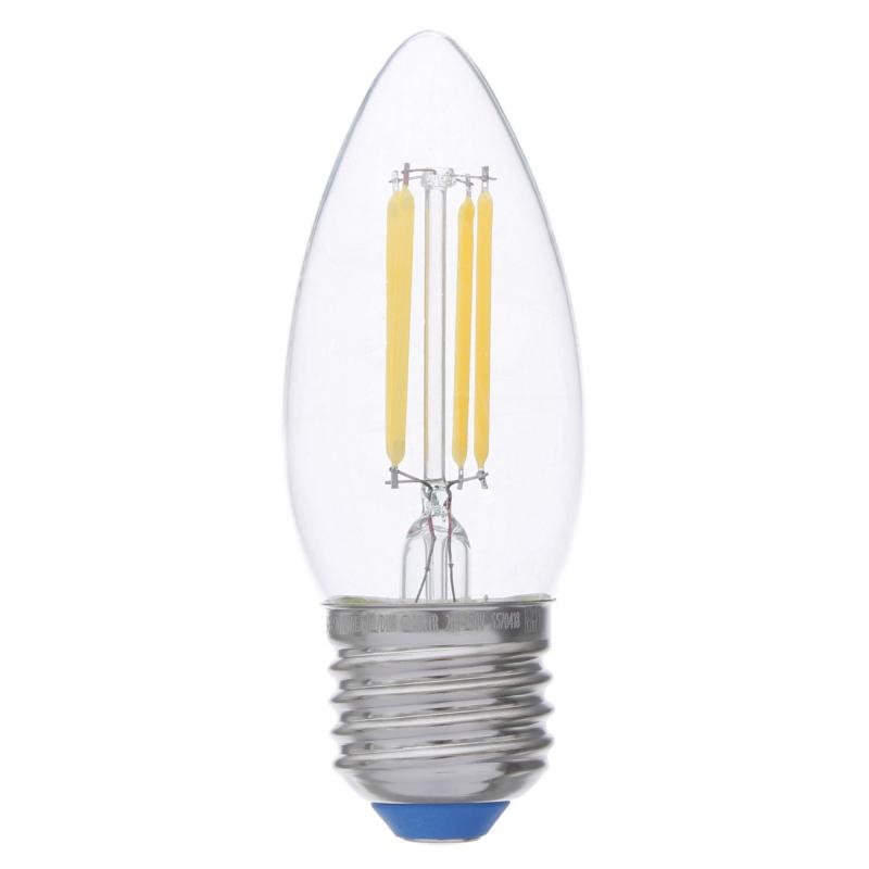 Лампа светодиодная филаментная Airdim форма свеча E27 5 Вт 500 Лм свет холодный