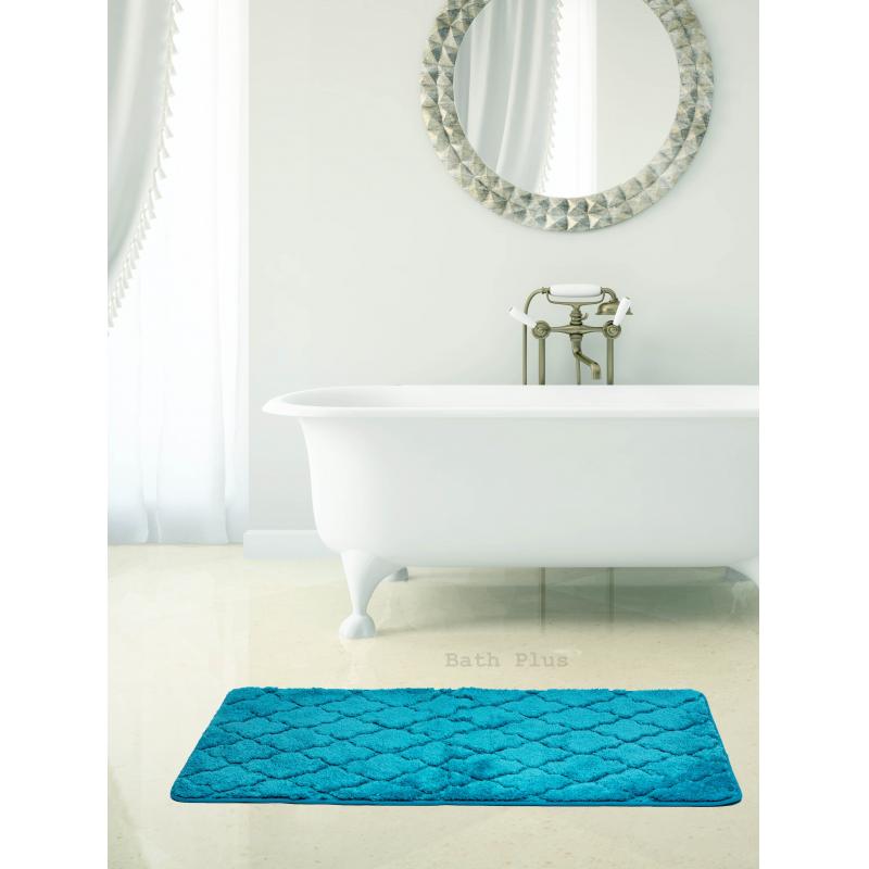 Ваннаға арналған кілемше Bath Plus Лана 70х120 см түсі ашық көк