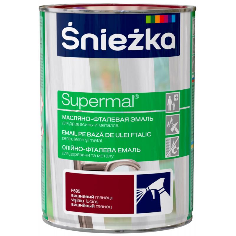 Эмаль Sniezka Supermal жылтыр түсі шие 0.8 л