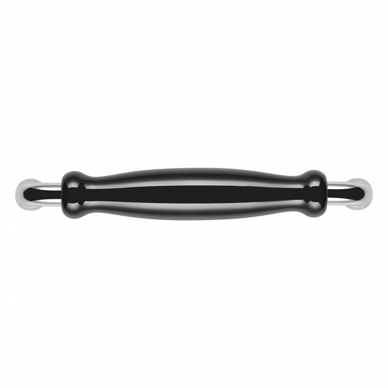 Ручка-скоба мебельная Inspire Виви 128 мм, цвет хром/черный