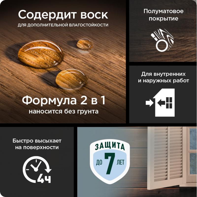 Антисептик Pinotex Standard Plus полуматовый сосна 2.5 л