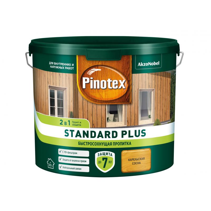 Антисептик Pinotex Standard Plus полуматовый сосна 2.5 л