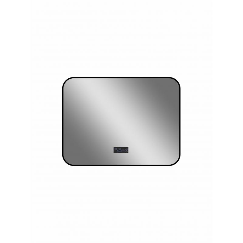 Зеркало для ванной Drive с подсветкой 80x60 см цвет черный
