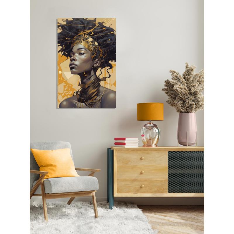 Картина на холсте Постер-лайн Африканка 40x60 см