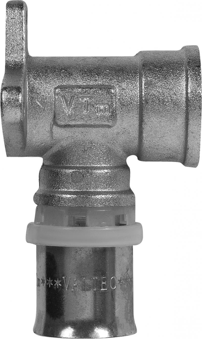 Водорозетка пресс Valtec 20х1/2" мм никелированная латунь VTm.254.N.002004