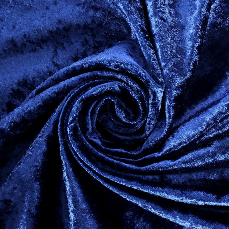 Ткань 1 п/м «Тюдор», велюр, 280 см, цвет синий