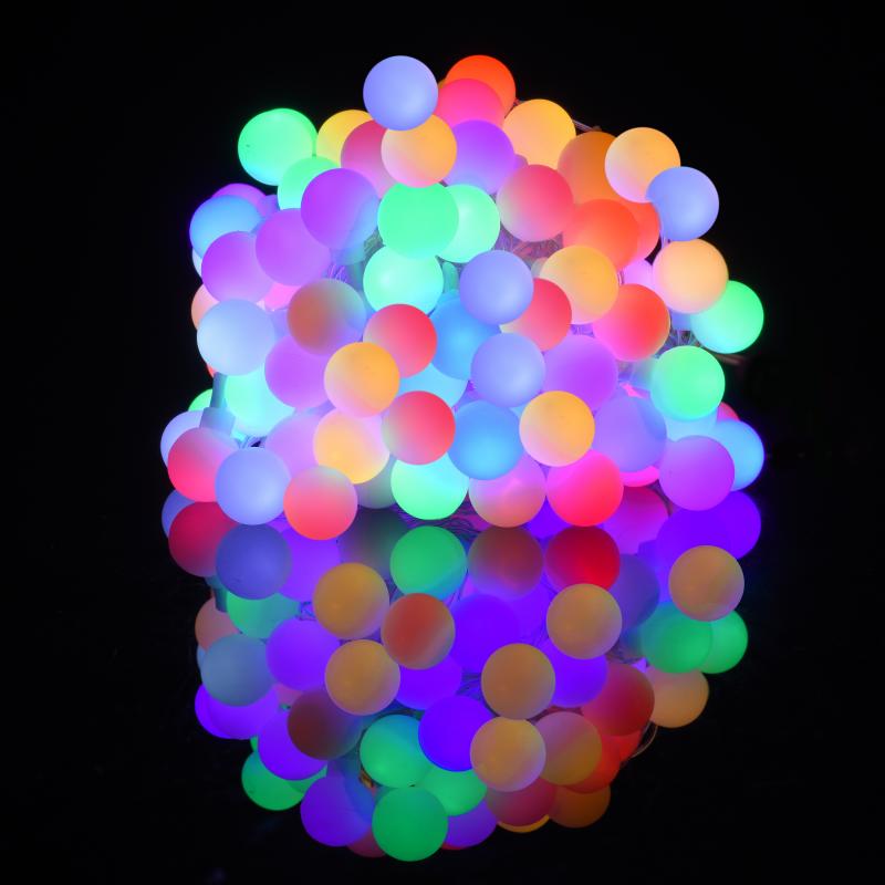 Электрогирлянда светодиодная «Минишар» для дома 200 ламп 20 м, цвет мультиколор