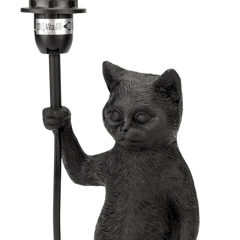 Настольная лампа Rexant Кот с зонтом цвет черный