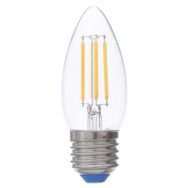 Лампа светодиодная филаментная Airdim форма свеча E27 5 Вт 500 Лм свет тёплый