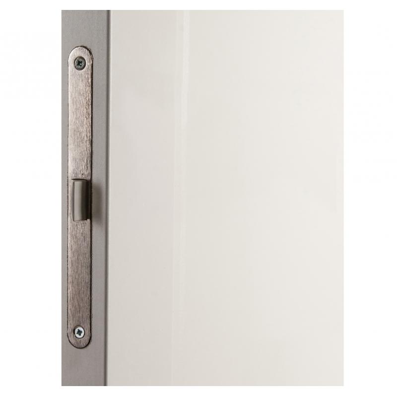 Дверь межкомнатная Адажио глухая Hardflex ламинация цвет белый 90х200 см (с замком и петлями)