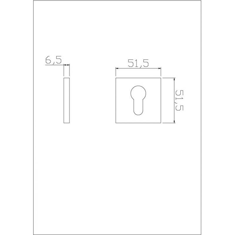 Цилиндр қаптамасы Edson EDS-SC-Q2 ø51 мм түсі хром