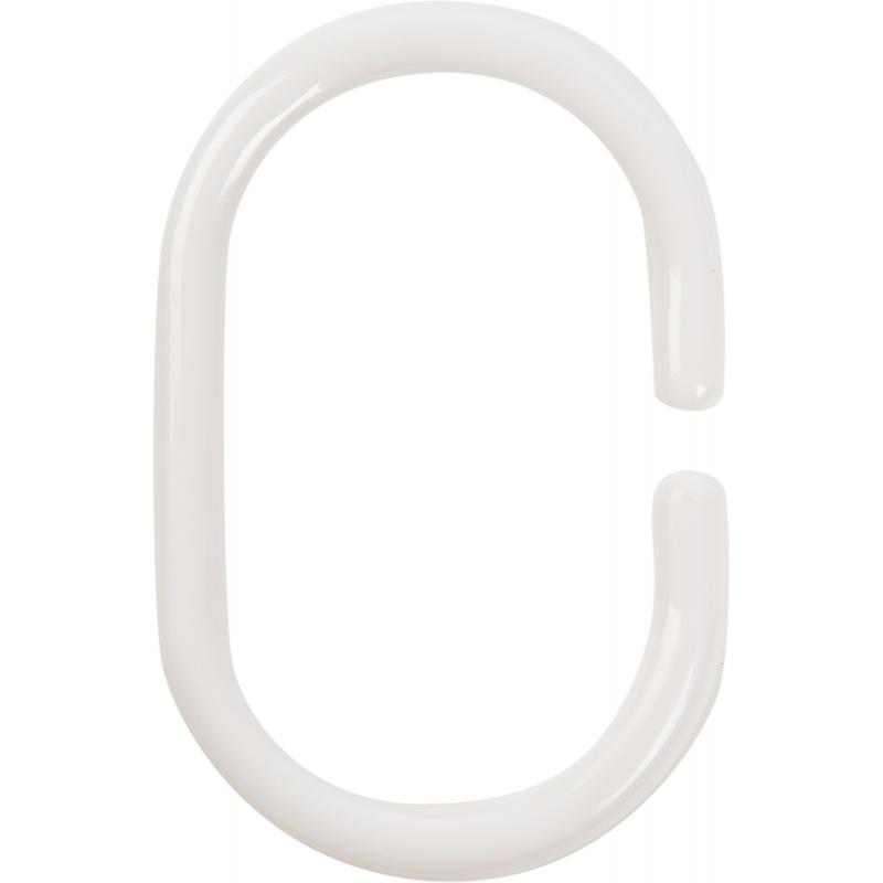 Кольца для шторок Sensea пластиковые цвет белый 12 шт.