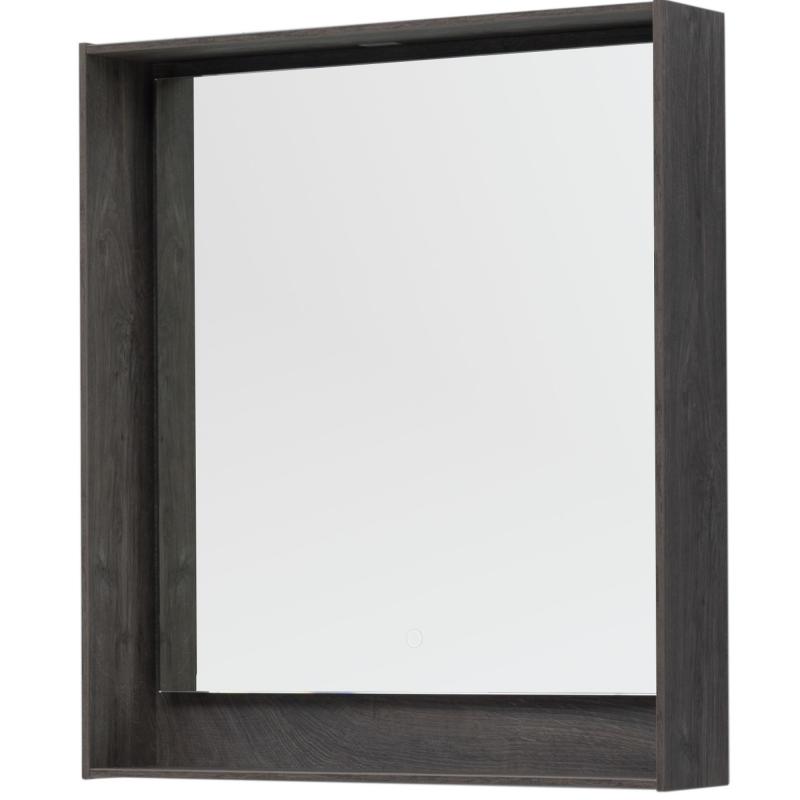 Зеркало для ванной Aquanet Мокка с подсветкой 74.8х83 см цвет дуб серый