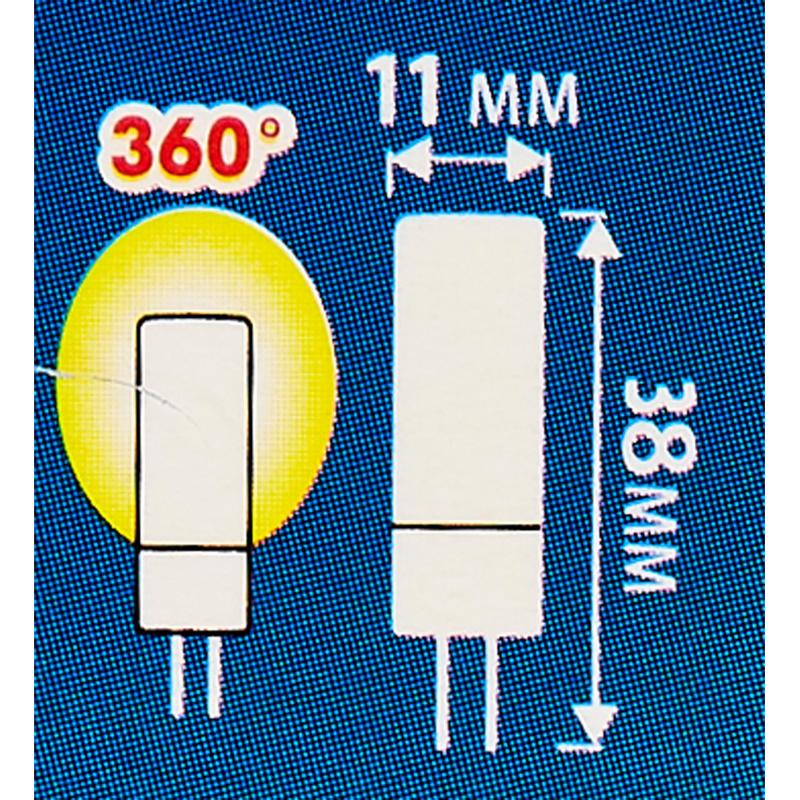 Лампа светодиодная Volpe JC G4 220-240 В 3.5 Вт кукуруза прозрачная 300 лм теплый белый свет