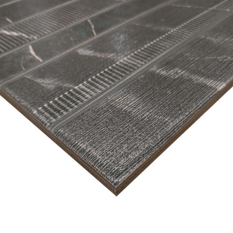 Плитка қабырғалық Azori Hygge Grey Mix 31.5x63 см 1.59 м² бетон түсі сұр жолақтар