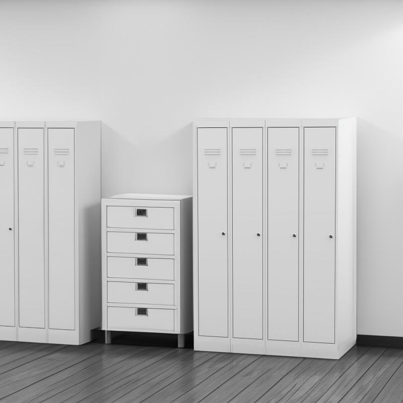 Секция шкафа для спецодежды ШРС-11ДС-300 50x185x50 см сталь цвет серый