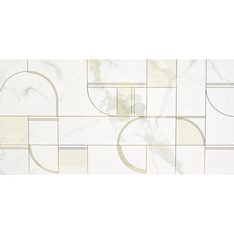 Декор настенный Нефрит-керамика Laurel 30x60 см глянцевый цвет белый