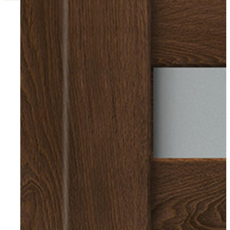 Дверь межкомнатная остекленная без замка и петель в комплекте Лайн 2 80x200 см HardFlex цвет дуб тернер венге