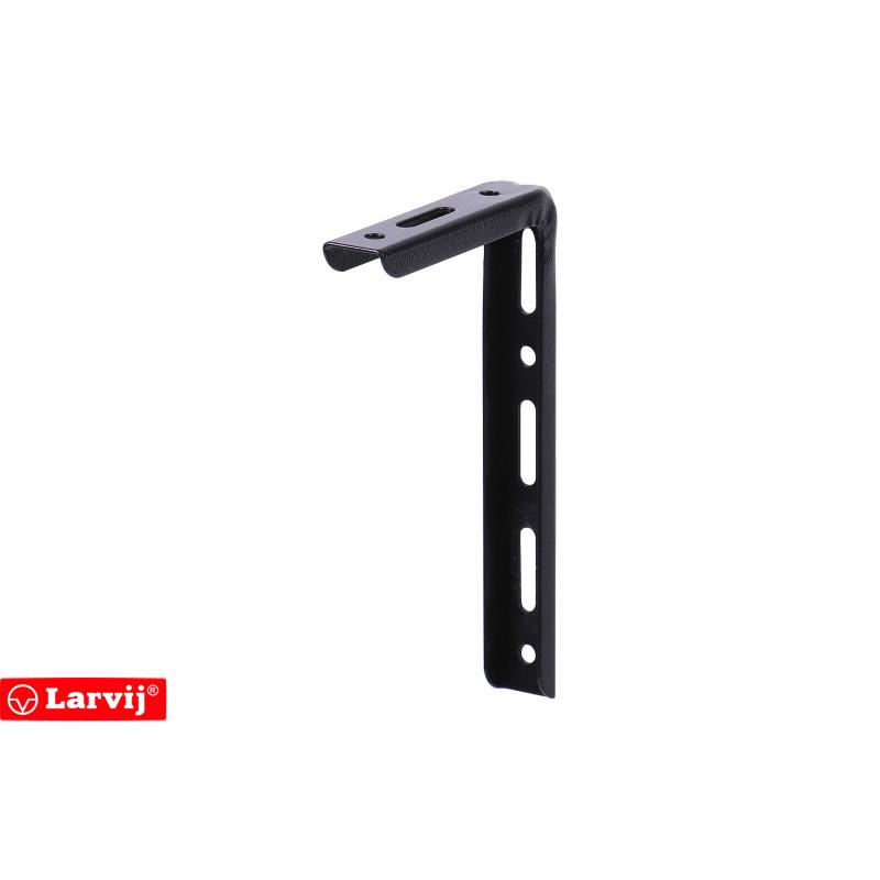 Кронштейн Larvij Modern1 12x18 см сталь нагрузка до 40 кг цвет чёрный