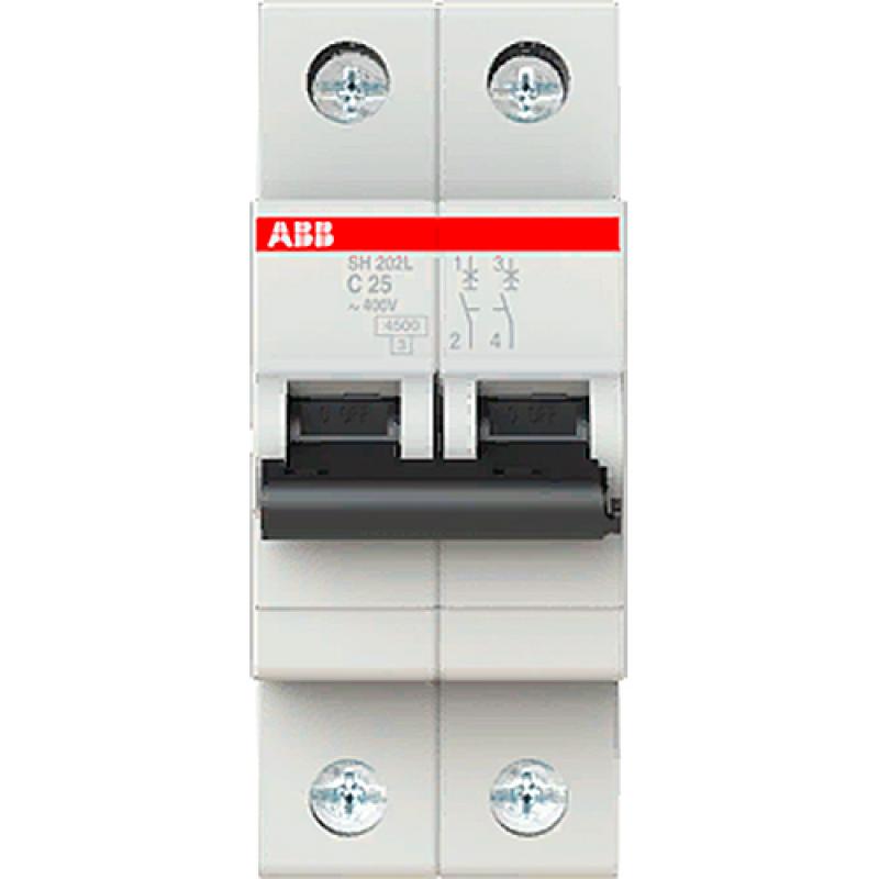 Автоматический выключатель ABB SH202L 1P N C25 А 4.5 кА 2CDS242001R0254