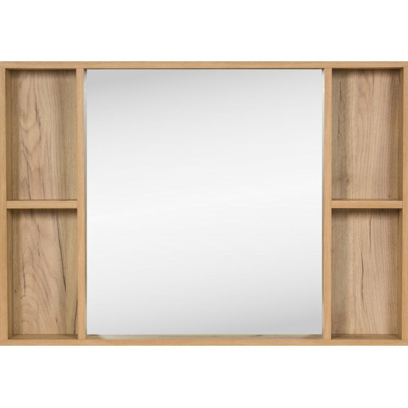 Зеркало для ванной Акваль Лофт с полкой 100x70 см