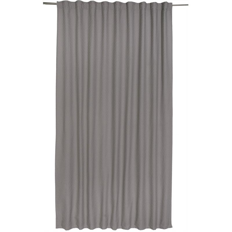 Штора на ленте «Кермс», 200x280 см, цвет серый