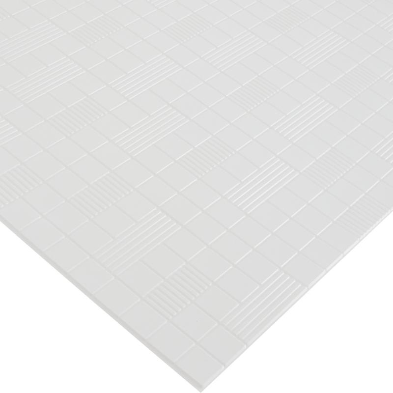 Листовая панель ПВХ Котто белый 960x485х3 мм 0.47 м²