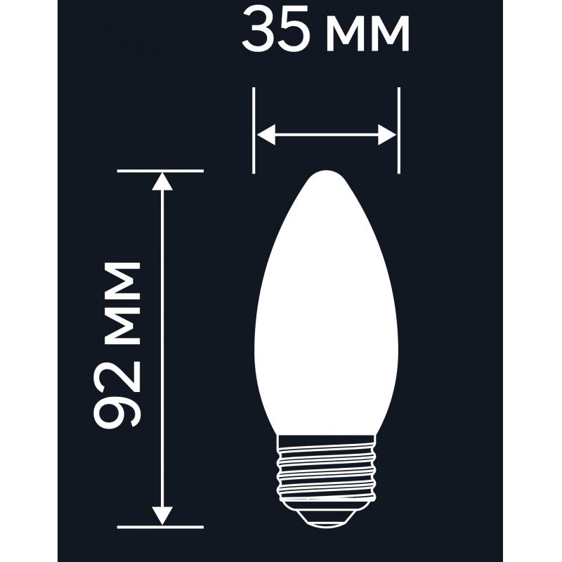 Лампа светодиодная Lexman E27 220-240 В 5 Вт свеча прозрачная 600 лм нейтральный белый свет