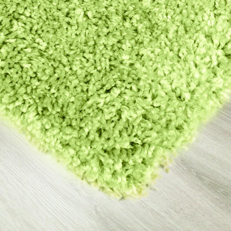 Ковер полипропилен Шагги Тренд 80x150 см цвет зеленый