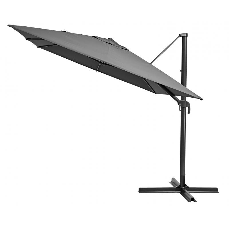 Зонт с боковой опорой Naterial Aura 281x386 h275 см прямоугольный темно-серый
