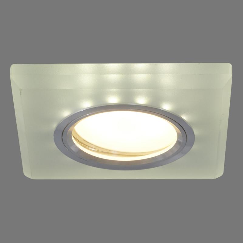 Светильник точечный встраиваемый Bohemia с LED-подсветкой под отверстие 60 мм 2 м² цвет белый
