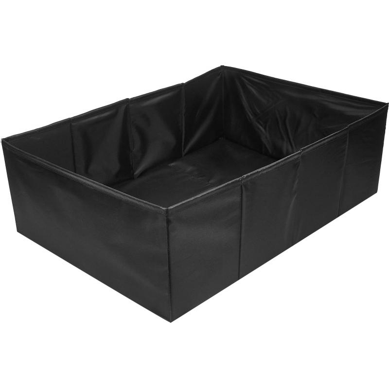 Короб для хранения с крышкой 55x18x39 см полиэстер цвет черный