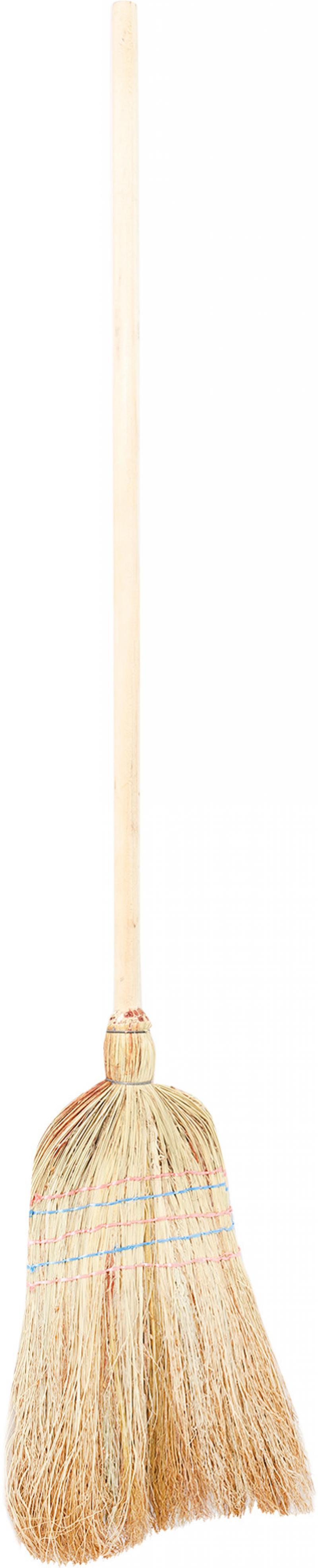 Метла садовая с деревянной ручкой