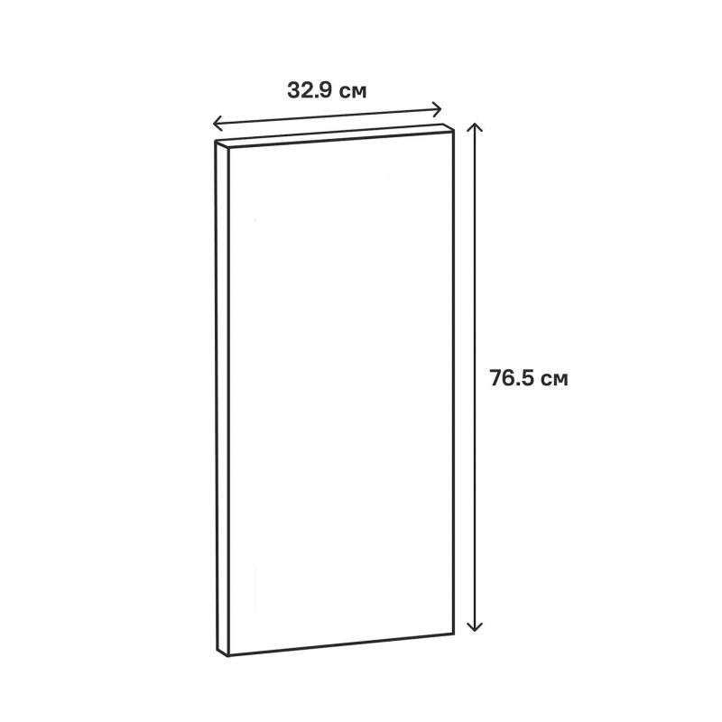 Фасад для кухонного шкафа София 32.9x76.5 см Delinia ID ЛДСП цвет серый