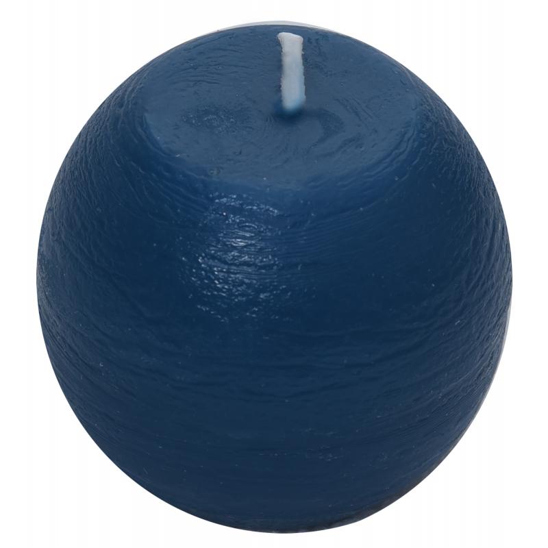 Свеча-шар «Рустик» 6 см цвет тёмно-синий