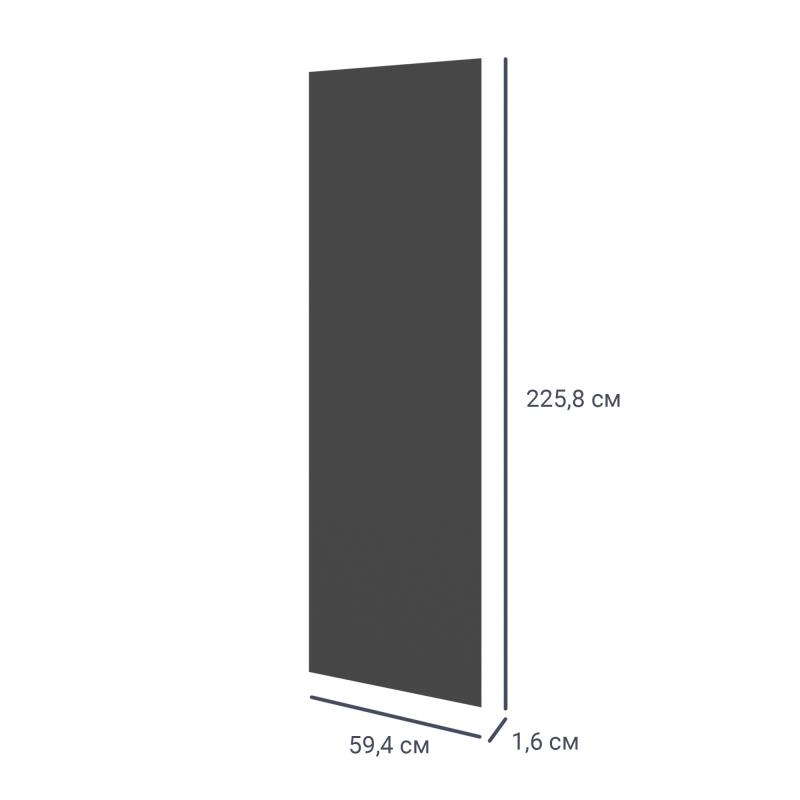 Есік шкафқа арналған Лион 59.4x225.8x1.8 түсі графит