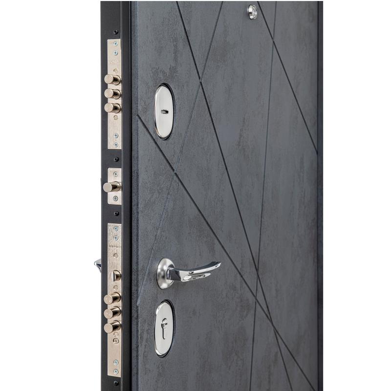 Дверь входная металлическая Порта Р-3 Graphit Art/Super White 880 мм правая