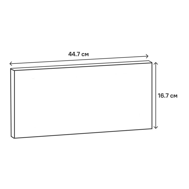 Фасад для кухонного ящика под духовку Delinia ID Аша серый 44.7x16.7 см ЛДСП цвет светло-серый