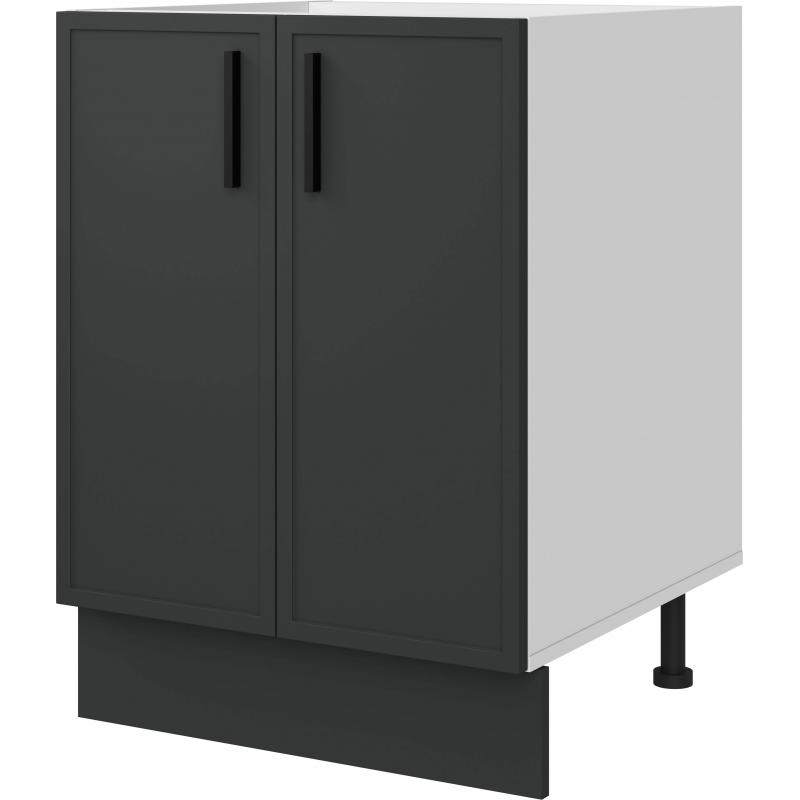 Шкаф напольный Неро 60x82.5x58 см ЛДСП цвет серый