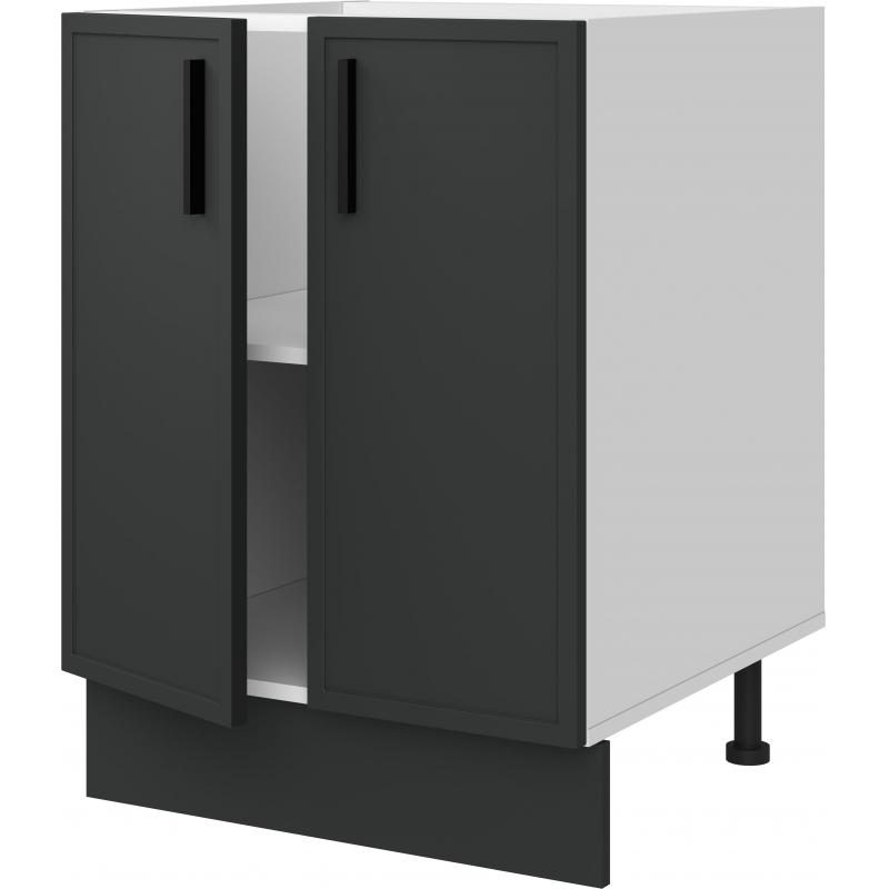 Шкаф напольный Неро 60x82.5x58 см ЛДСП цвет серый